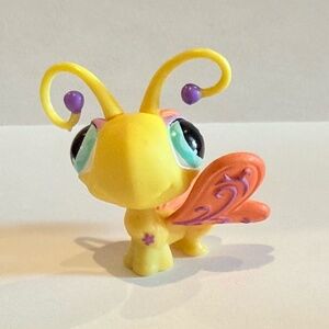 Littlest Pet Shop LPS 497 Butterfly Yellow ~AUTHENTIC